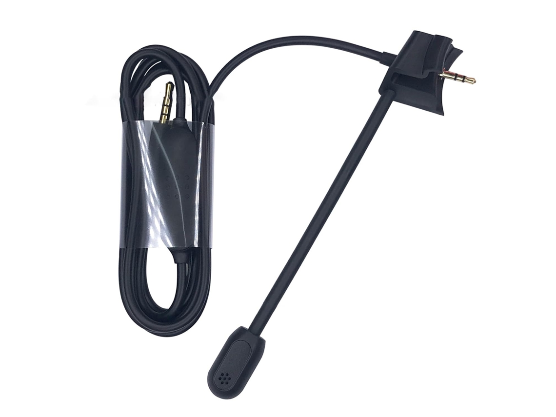 Micrófono Para Juegos Estándar Desmontable De 3,5 Mm Con Cable Rígido Para Auriculares Qc35