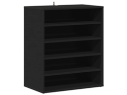 Zapatero derivado de madera negra MAISON EXCLUSIVE (60x35x70 cm)
