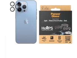 Protector de cámara PANZERGLASS Hoops para iPhone 13 Pro/13 Pro Max (Negro)