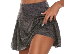 2026-falda Deportiva Para Mujer Con Shorts Plisados, Material Poliéster Y Fibra Lechosa, Ideal Para Deportes Y Ocasiones Casuales
