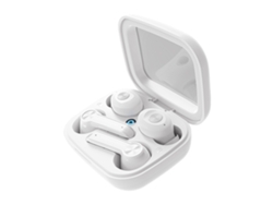 Mini auriculares Bluetooth, pantalla, indicador LED de batería, control táctil inteligente, sueño, trabajo, correr, ejercicio, blanco JIAPEI