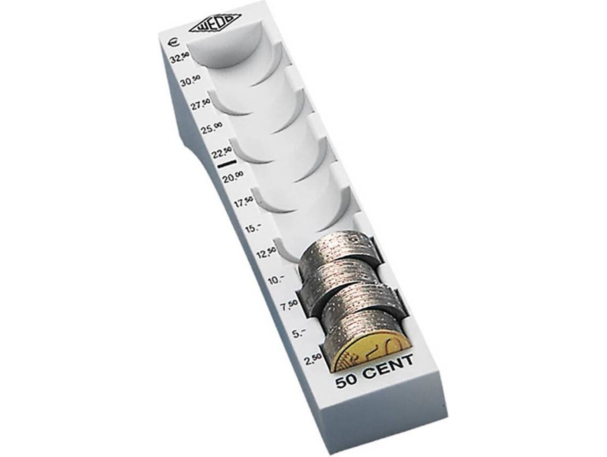Organizador de Monedas para Caja WEDO 160 705037 (50 céntimos)