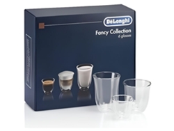 Vasos Thermo Delonghi Elegant Box 6 piezas Vidrio de borosilicato de doble pared
