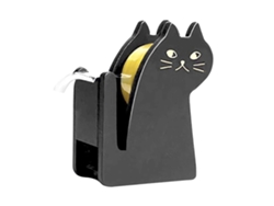 Dispensador de cinta adhesiva de mesa con forma de gato, de madera, para envolver regalos. GOKOCO