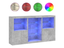 Aparador con luces LED MAISON EXCLUSIVE Gris Cemento (181,5x37x100 cm)