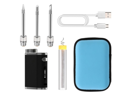 Soldador eléctrico portátil para exteriores de 1W-75W, Kit de pistola para soldar de soldadura inalámbrica recargable por USB, Mini puntas de repue...
