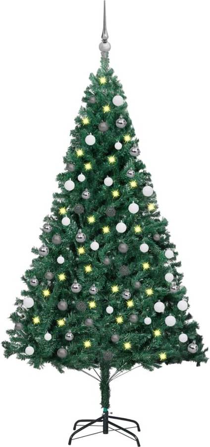 Árbol De Navidad artificial con led y verde 150 cm vidaxl luzes 8x15