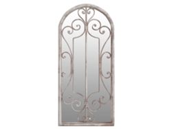 Espejo de jardín VIDAXL Crema Hierro (100x45 cm)