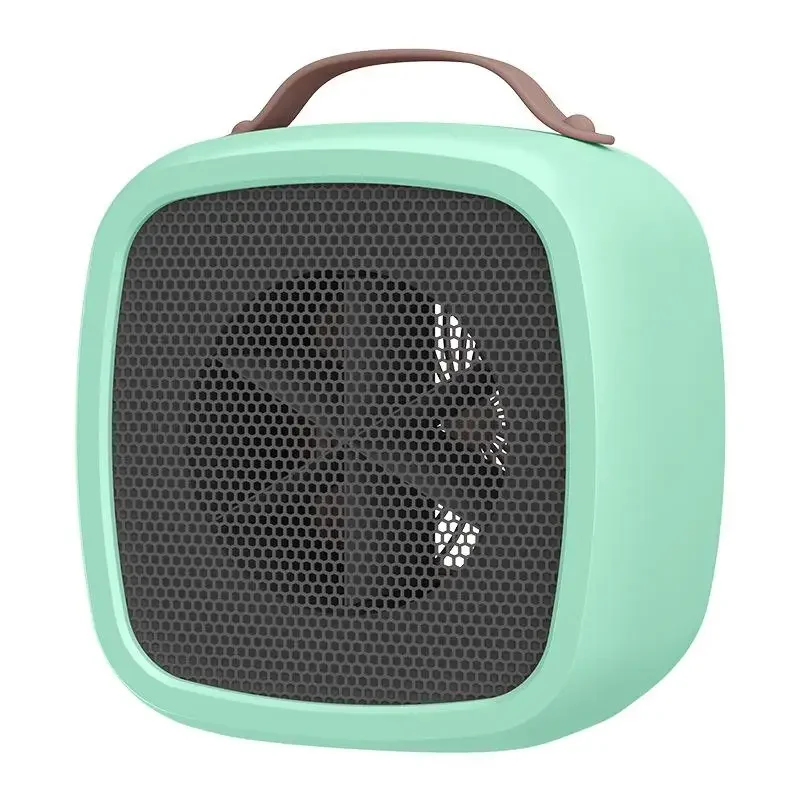 Calefactor portátil con calentamiento rápido y ventilador 500w MDUG (verde)