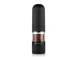 Molinillo eléctrico de sal y pimienta Pritech PBP-382 negro con tamaño de grano ajustable