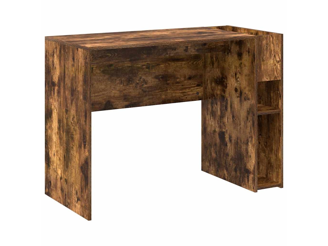Mesa | Escritorio Roble ahumado 109 x 50 x 78 cm Madera procesada