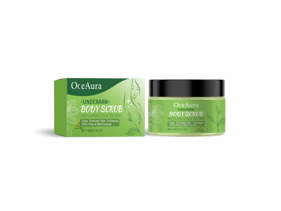 Exfoliante iluminador para axilas con té verde