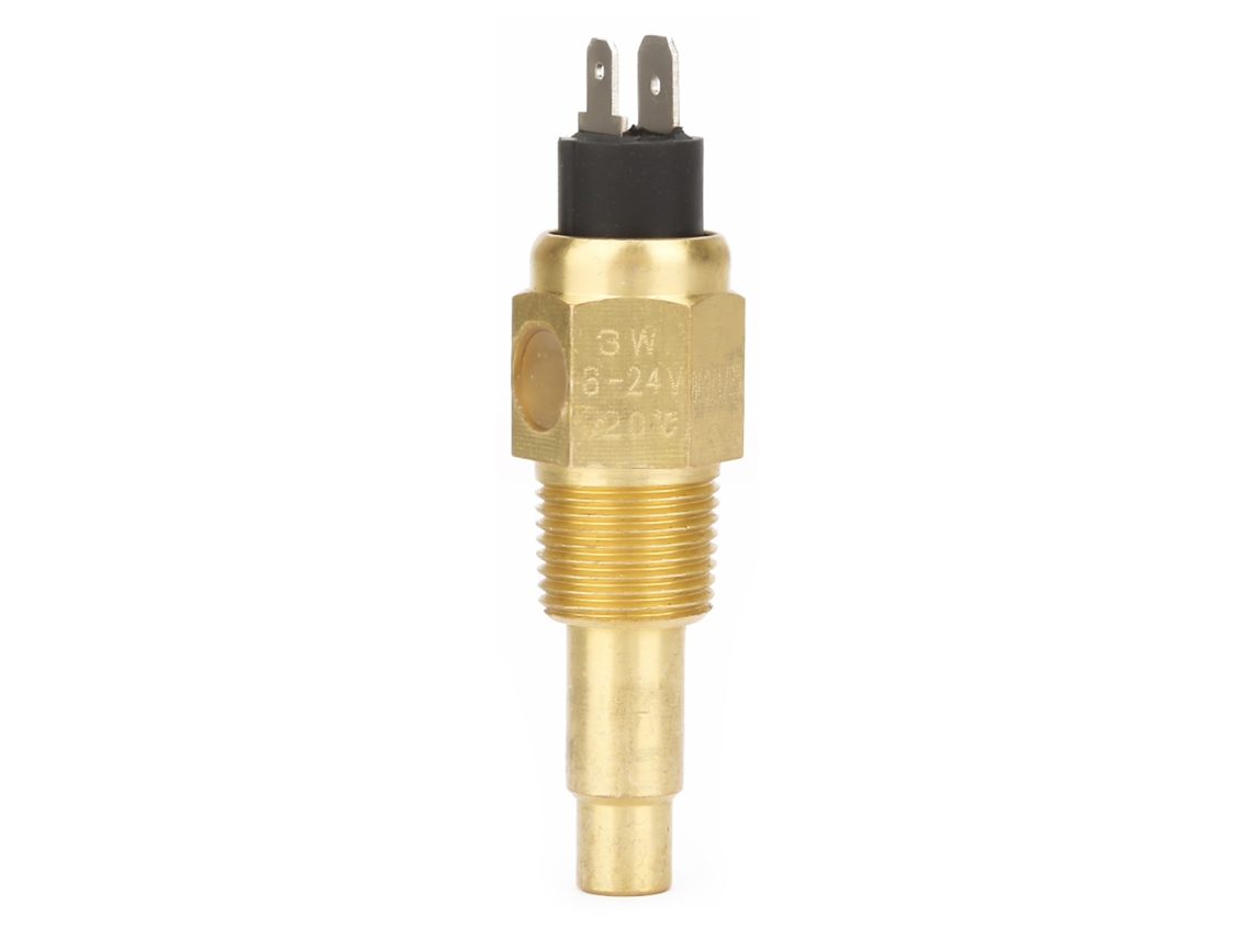 2026velora-Sensor de temperatura del agua del motor de latón 3/8 NPT 103℃ 3W Compatible con VDO