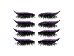 4 pares de adhesivos reutilizables para párpados y pestañas, maquillaje instantáneo y fácil de aplicar. Rosewell