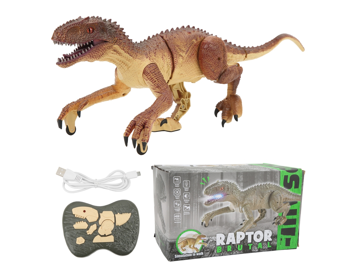 Dinosaurio De Juguete Con Control Remoto 2.4g, Luz Y Sonido Para Niños De 8 Años En Adelante.