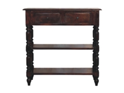 Mesa auxiliar de madera maciza de ARTISAN FURNITURE EST 1995 TM con patas de cerezo torneadas