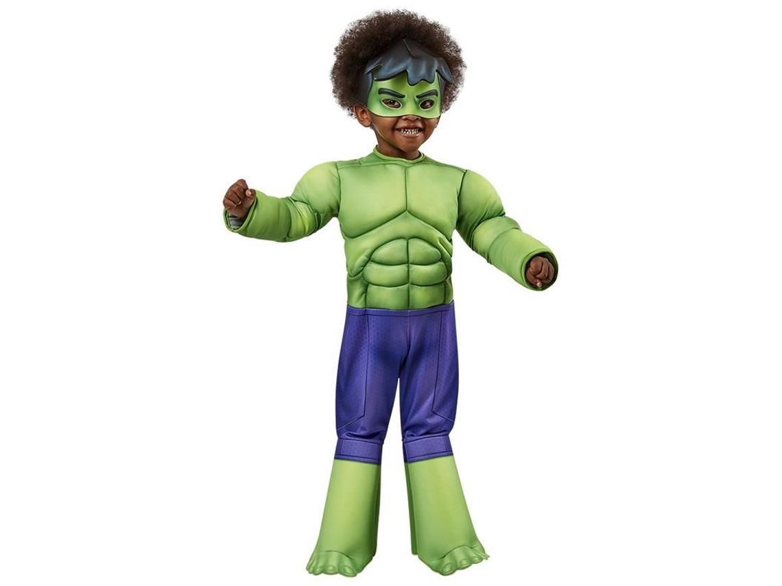 Disfraz de lujo para preescolar de Hulk para bebé, 98 cm, Rubies