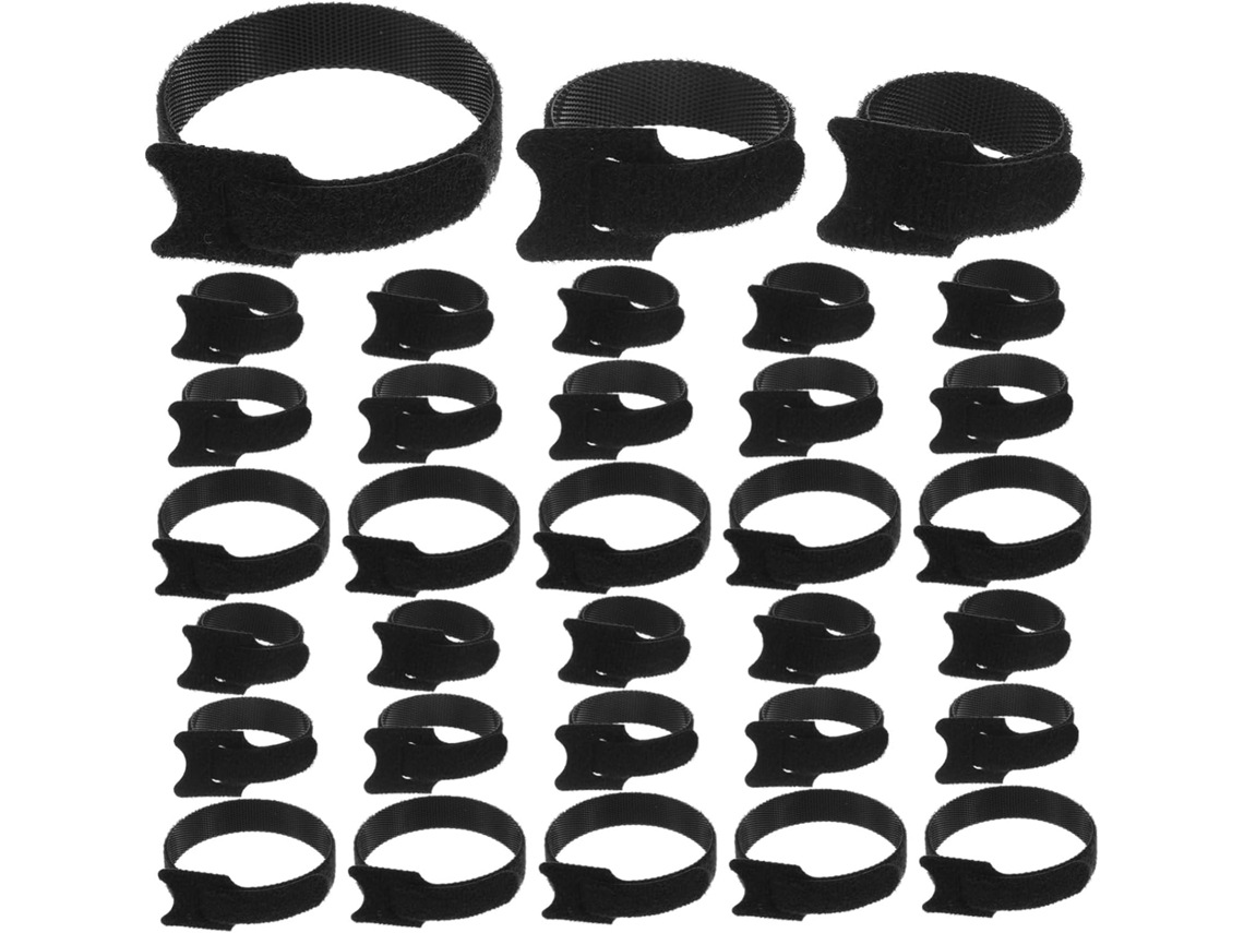 Lote De 150 Clips Para Cables, Cierres De Velcro Con Cabezas De Gato Para Organización.