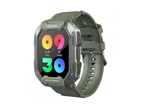 Smartwatch C20 1 71 IP68 Deportes al aire libre a prueba de agua Fitness Trackers Blood Oxygen Monitor Green