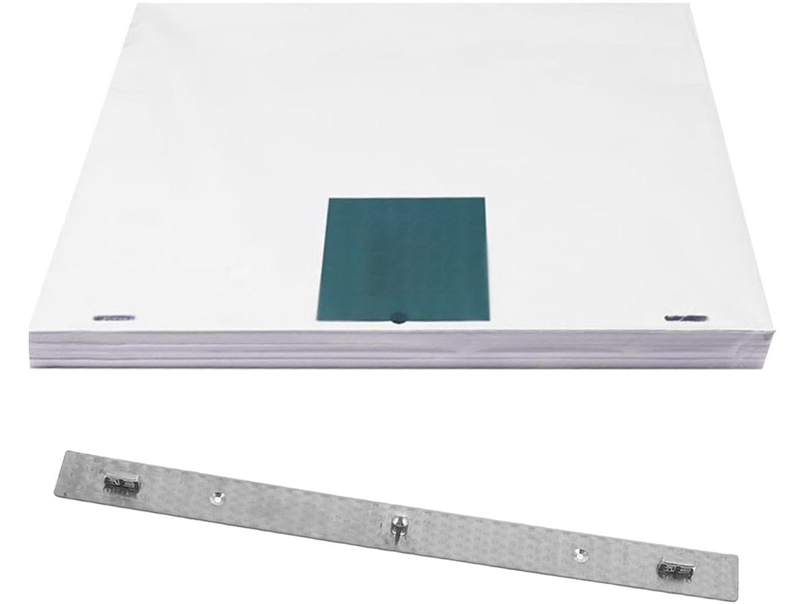 Besportble Kit De Regla De Posicionamiento Metálica De Tres Orificios Topbathy Para Papel De Animación Y Po...