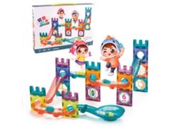 2026-54 Piezas Bloques Magnéticos De Pista Para Niños Juguetes Educativos Constructor Diy Set De Bloques Magnéticos