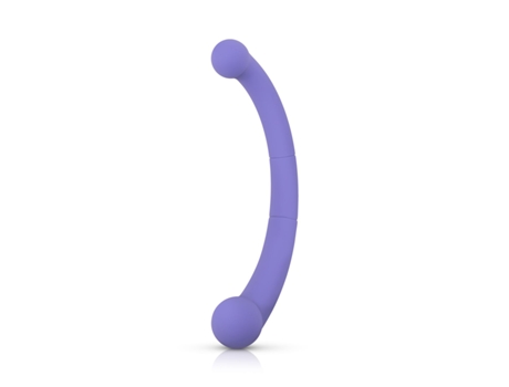 Vibrador de Doble Extremo Jane Morado GOOD VIBES ONLY