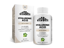 Suplemento Alimentar VITOBEST Ácido Hialurónico 60 Vegecaps Msm Vitamina C Ayuda A Fortalecery Cartílagos (2 Capsulas - Líquido)