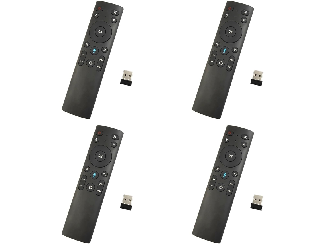 4x Q5 + Air Mouse Control Remoto Por Voz Bluetooth Adecuado Para Smart Tv Android Box Sin 2.4g