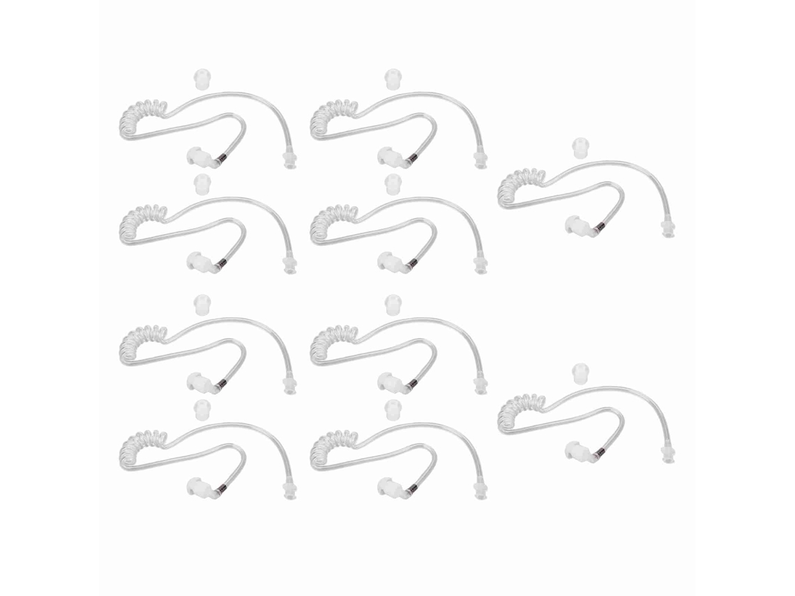 Auriculares De Tubo De Aire Para Walkie-talkie, Tubo Desmontable, 10 Piezas De Accesorios