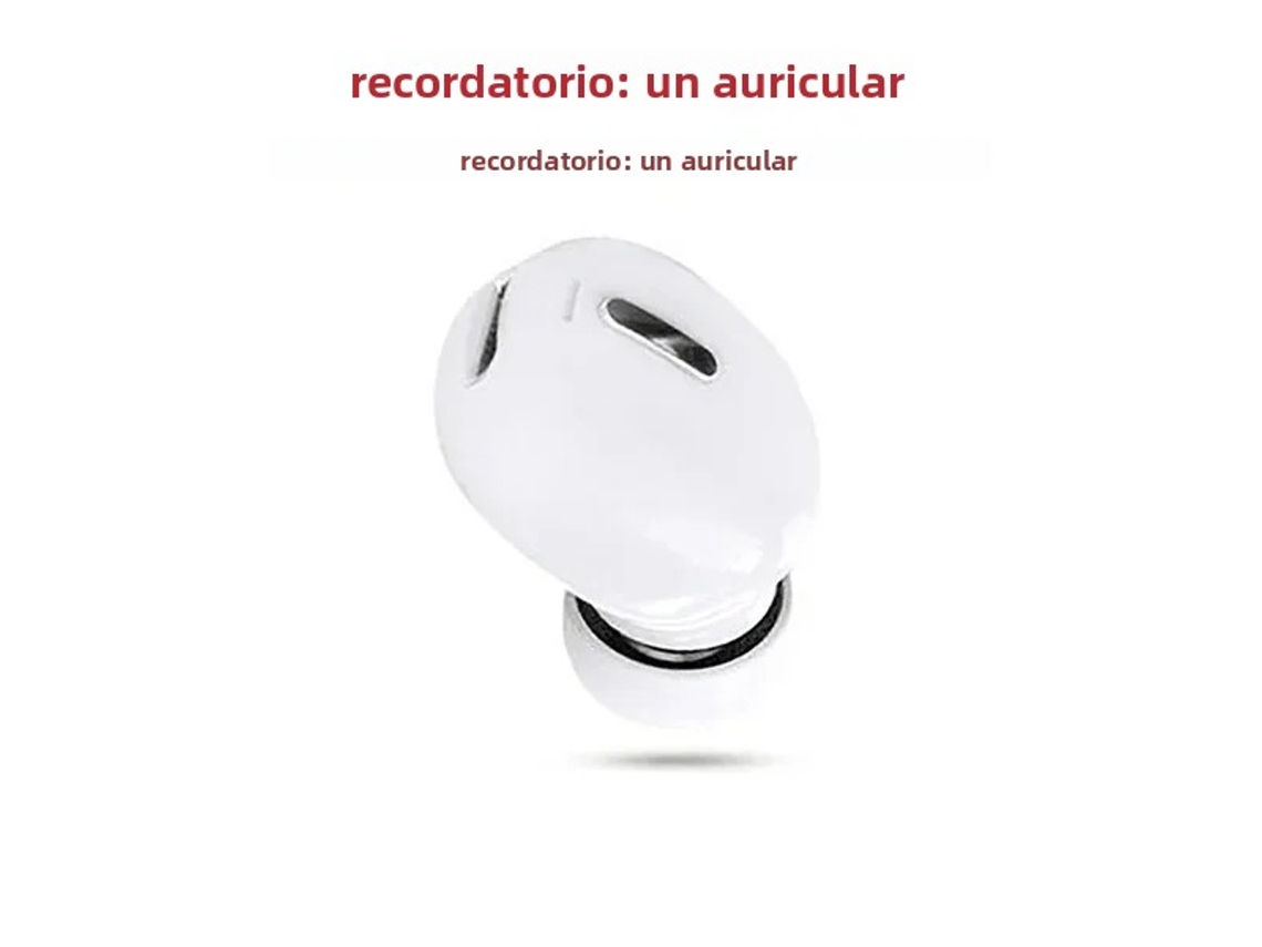 Auriculares inalámbricos Bluetooth 5.0 con micrófono, ideales para deportes y con sonido estéreo. Mdug (blanco)
