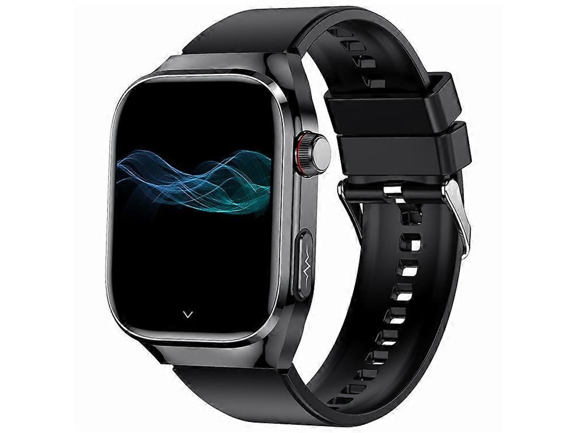 Reloj inteligente Tk16 con pantalla AMOLED de 2,04 pulgadas, ECG, examen microfísico, monitor de frecuencia cardíaca y correa de silicona Facpoet.