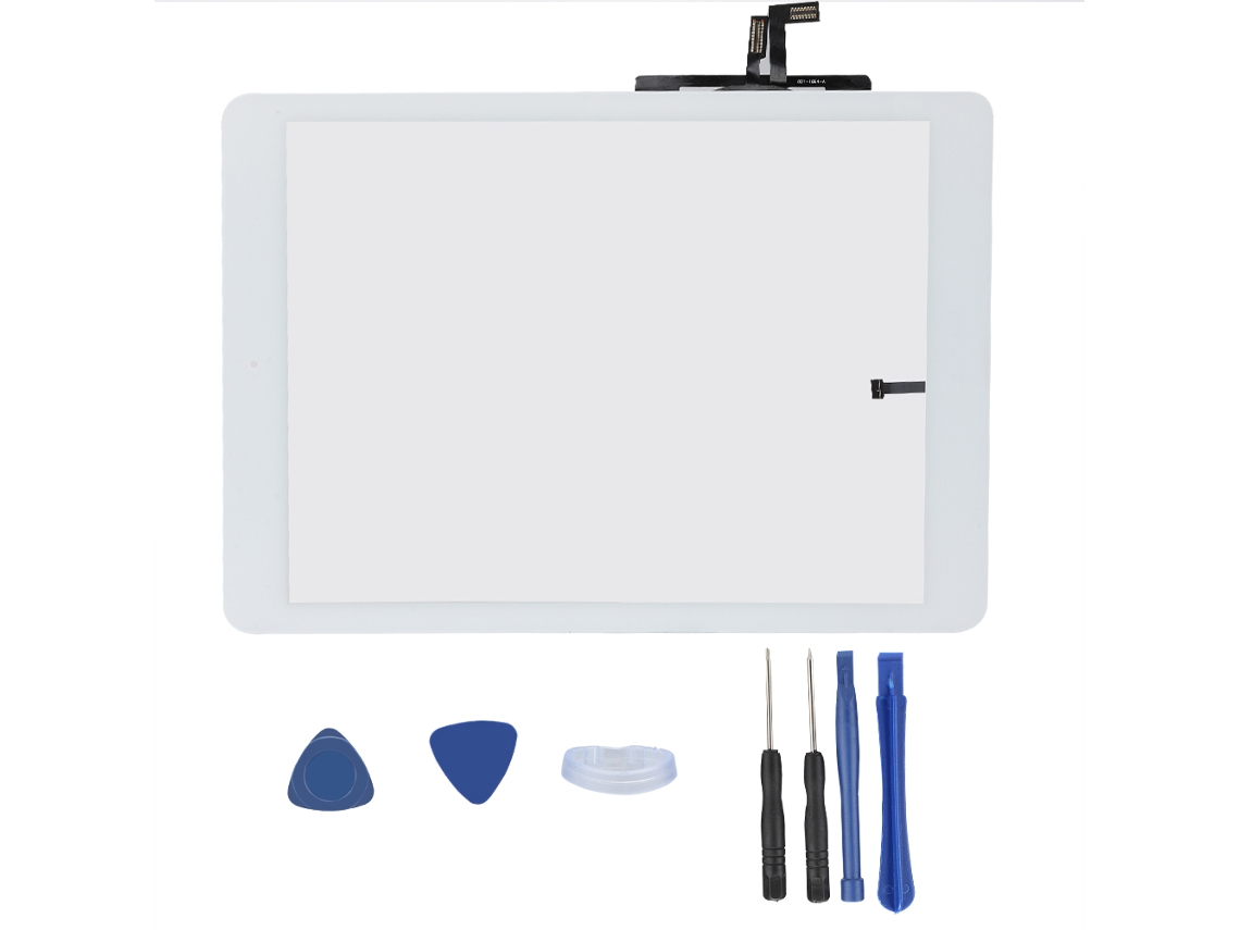 Pantalla táctil con botón de inicio para iPad 2017, alta sensibilidad, luz negra o blanca dorada.