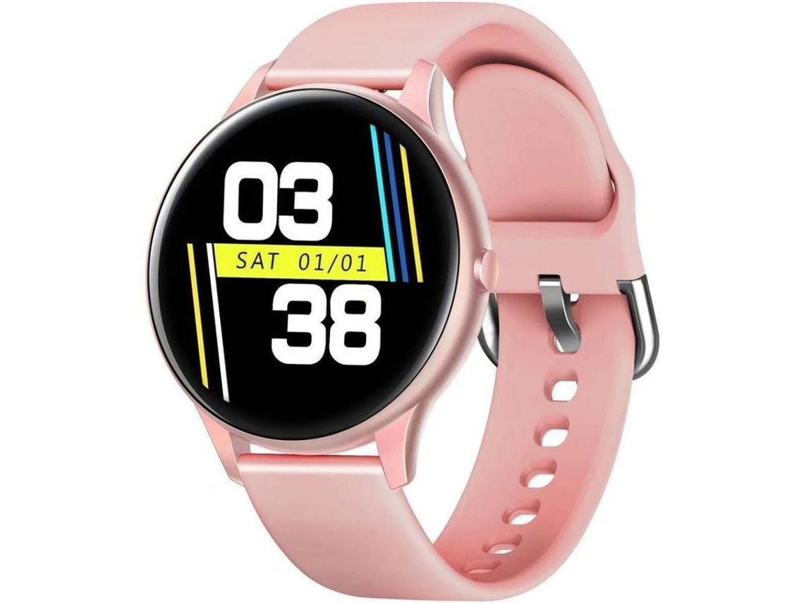 Reloj inteligente Bestvite para hombre, monitor de actividad física con monitor de ritmo cardíaco y sueño (rosa)