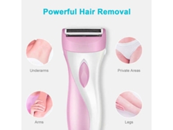 Aparelho Elétrico De Barbear Para Mulheres Epilador Remoção Cabelo Púbico Axilas Pernas Lábios Lavável Uso Molhado E Seco
