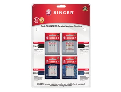 SINGER 250088002 aguja de costura 25 pieza(s) Máquina de coser Juego de agujas