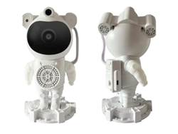 Máquina de ruido blanco de astronauta Skyroku, reproductor portátil de canciones de cuna con 8 canciones y 3 luces nocturnas espaciales para bebés. Bestvite