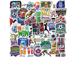50 hojas de pegatinas impermeables para usar en cuadernos, tabletas y botellas de agua.