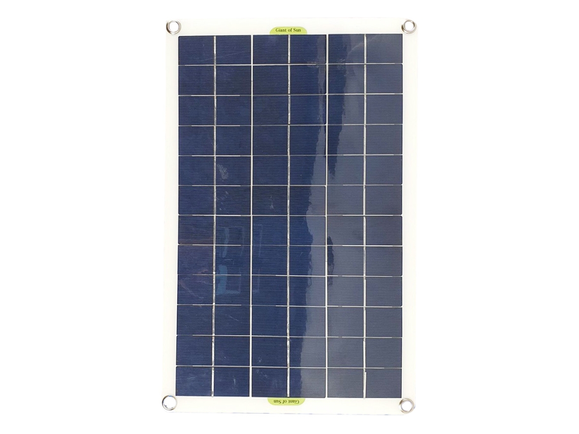 Panel Solar De 50w Silicio Monocristalino Con Controlador De Carga 10-50a Y Salidas Usb 12v/5v