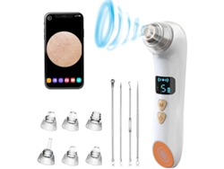 Aspiradora removedora de puntos negros con pantalla LED, 3 modos de calor, 5 niveles de succión, recargable por USB, ideal para mujeres y Yizhood.