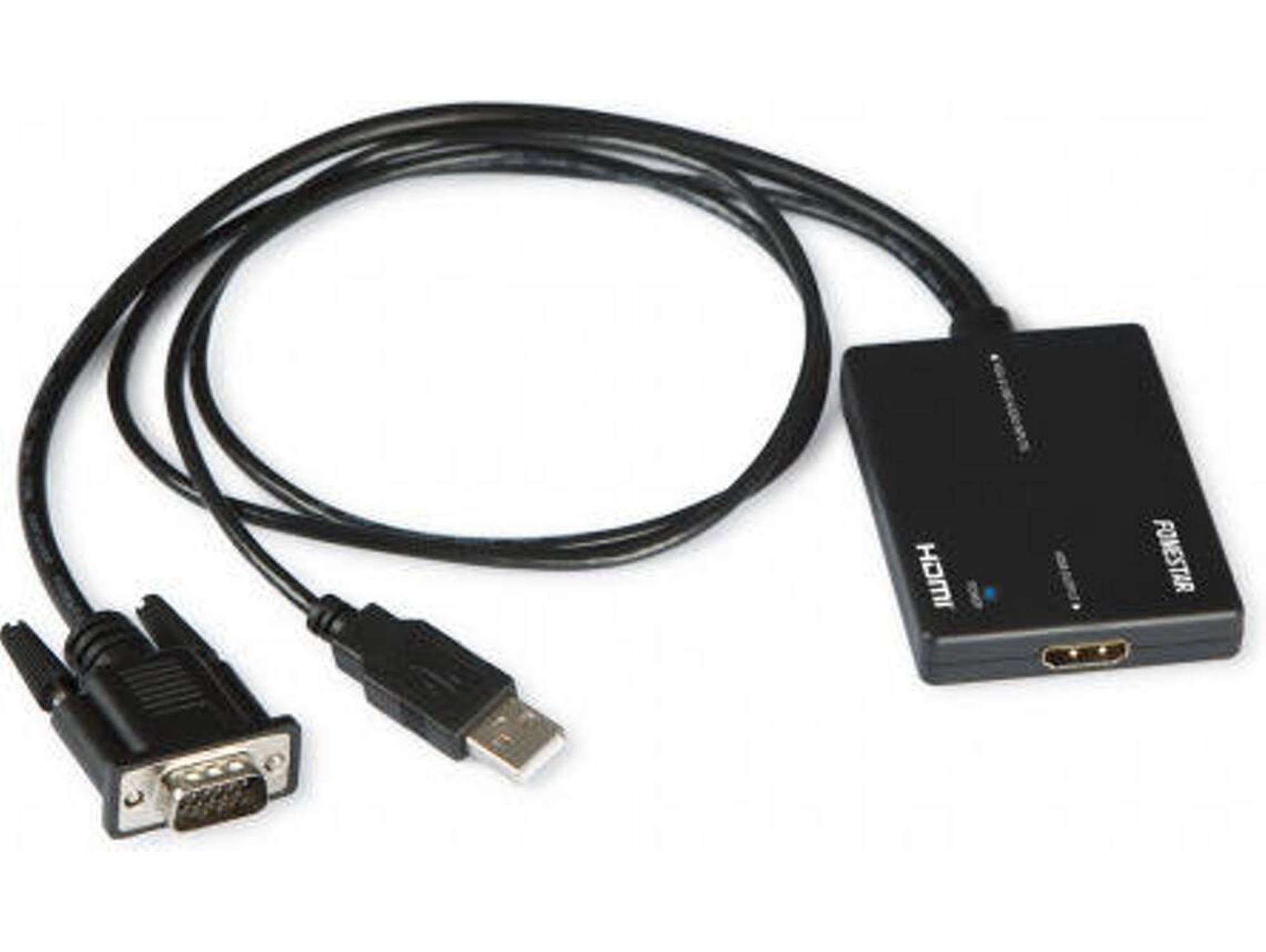 Cable HDMI FONESTAR FO-445 (VGA-HDMI - Macho-Hembra)