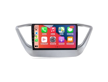 Autoradio Multimedia ROVERONE para Hyundai Solaris 2 Verna 2016 - 2020 CarPlay Android Coche Radio Bluetooth Navegación