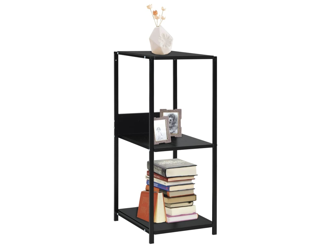 Estantería | Estante Pequeña Madera De Ingeniería Negro 33,5x39,6x79,7 Cm