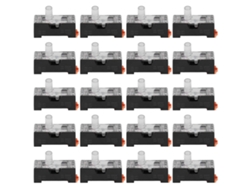 20 Piezas Portafusibles De Baja Tensión 1 Polo Con Luz 10a Rail Mount 6x30mm Fs‑101