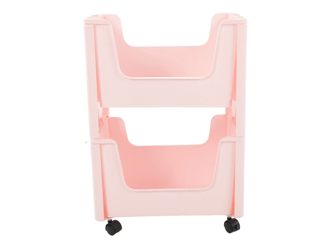Carrito de almacenamiento de gran capacidad, engrosado, con ruedas bloqueables para libros, juguetes, botellas de condimentos, 2 levas