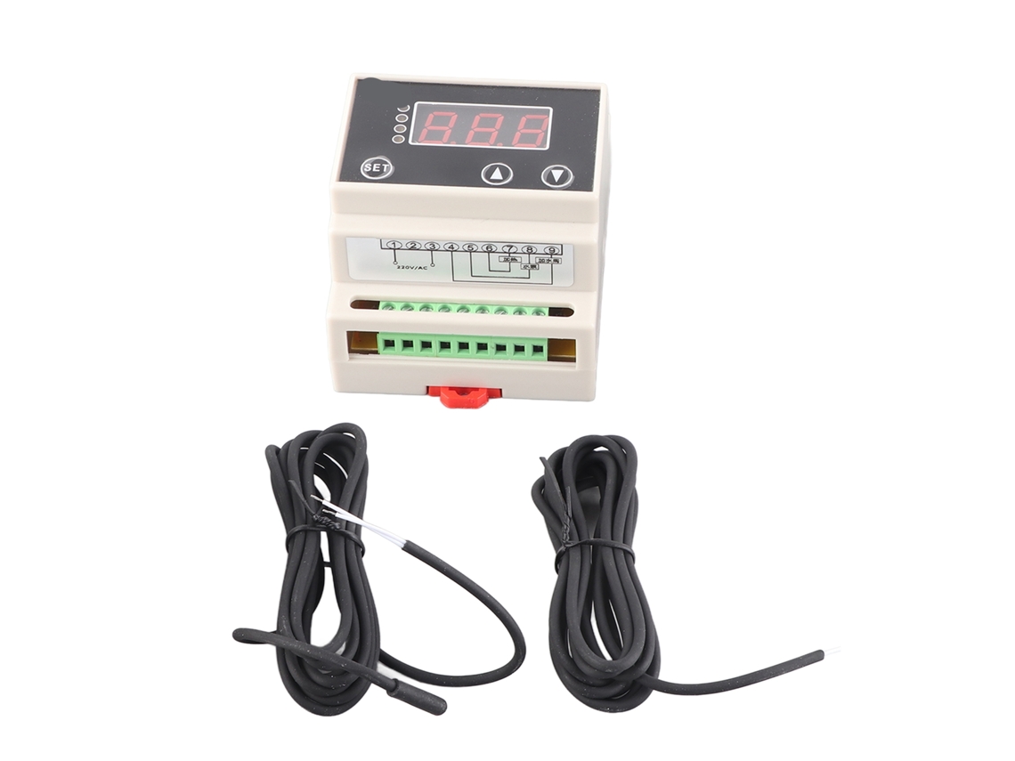 Termostato Digital Para Calentador De Agua Solar, Controlador De Temperatura Ac220v Con Sensor Bidireccional.