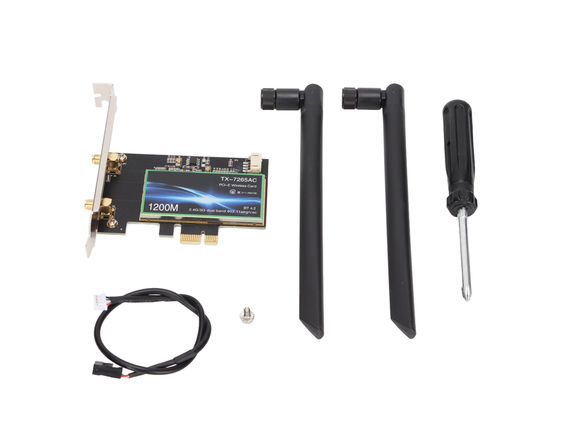 Tarjeta Inalámbrica 2.4ghz 5ghz Banda Dual Adaptador De Red Pcie 802.11 A/b/g/n/ac