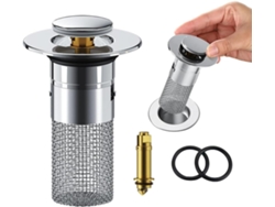 Colador De Cocina, Colador De Fregadero, Tapón De Fregadero Universal, Desagüe De Fregadero Emergente, Filtro Antiobstrucción Con Cesta De Filtro