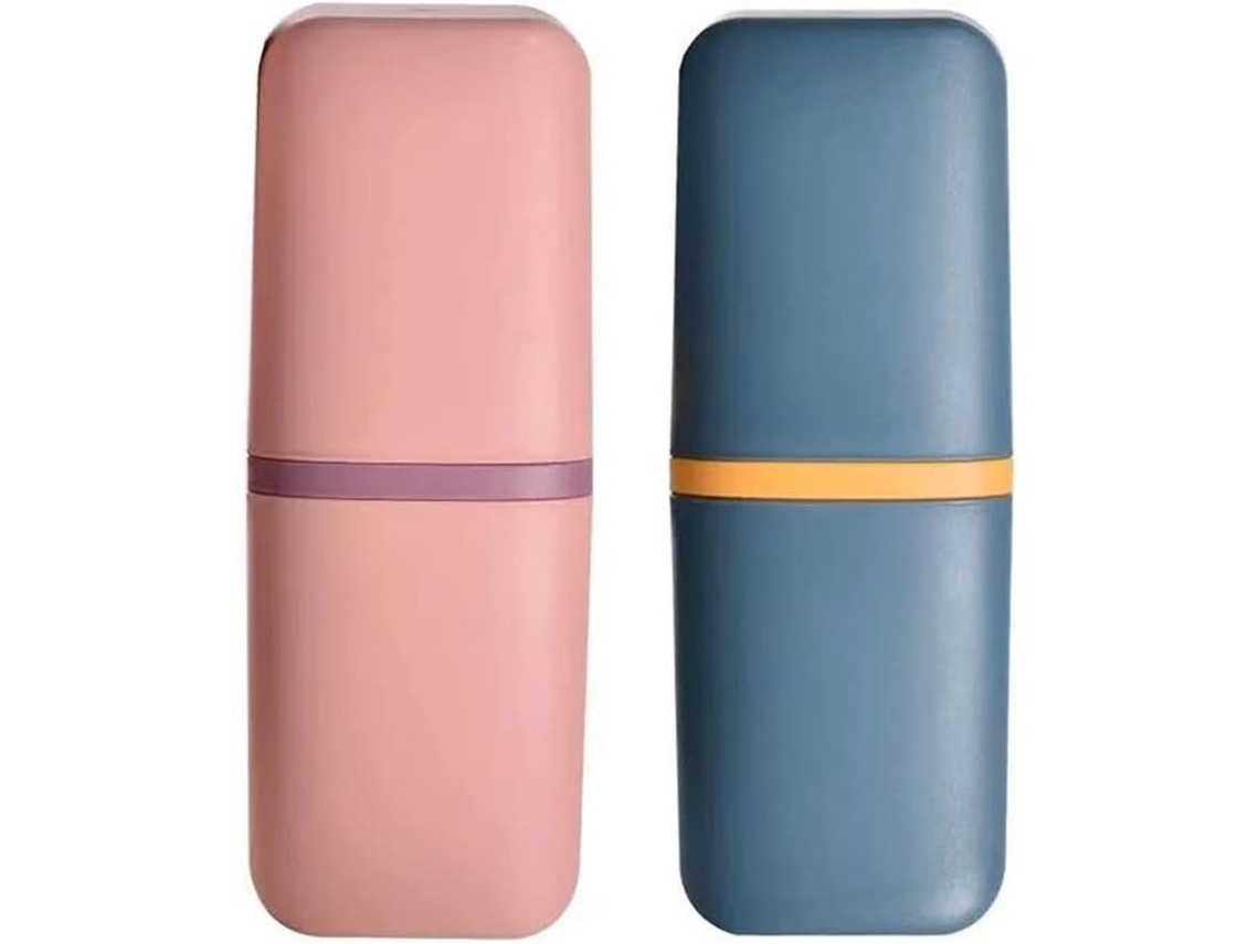 Mochila Portátil De 2 Piezas Con Vaso Para Lavar Y Estuche Para Cepillo De Dientes, Pasta De Dientes Y Maquinilla De Afeitar.