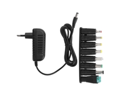 Adaptador De Fonte 12v 2a Para Fitas Led Com 8 Plugues Dc Conversíveis Plug Ue 100‑240v