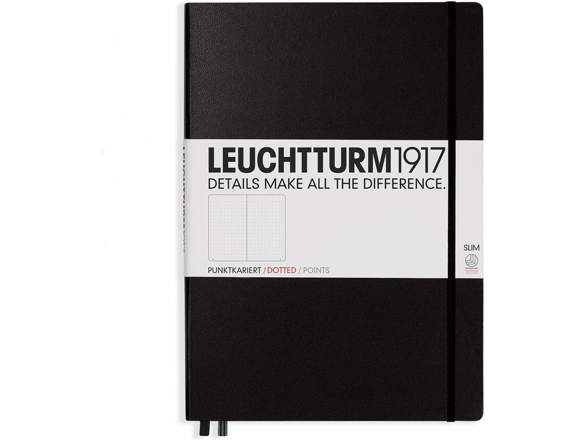 Cuarderno LEUCHTTURM (Negro - A4 - 21x29.7cm)